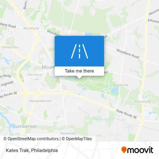 Kates Trak map