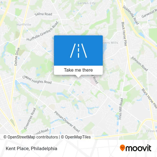 Kent Place map