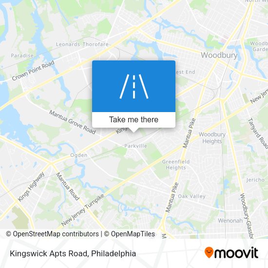 Kingswick Apts Road map