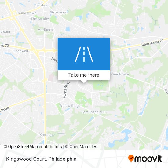 Mapa de Kingswood Court