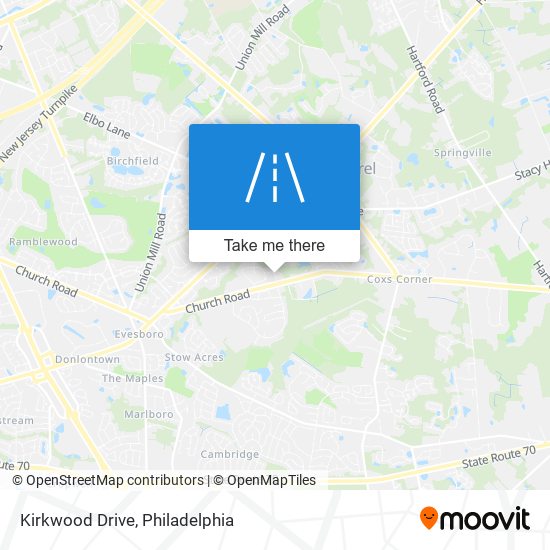 Kirkwood Drive map