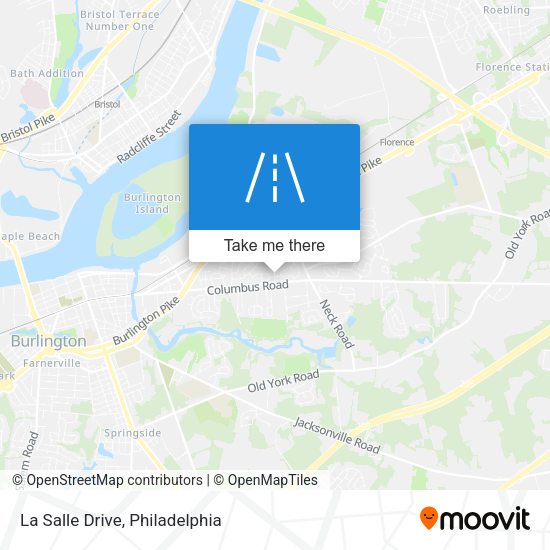 Mapa de La Salle Drive