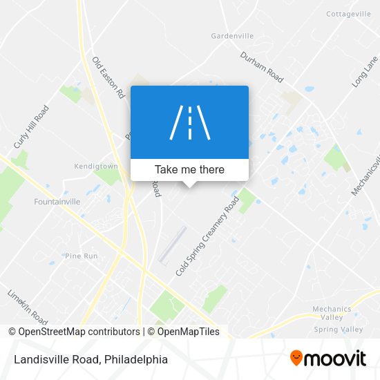 Landisville Road map