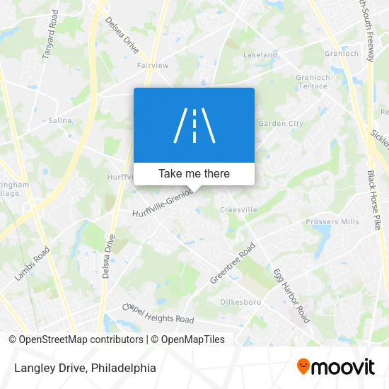 Langley Drive map