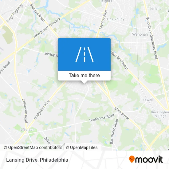 Lansing Drive map