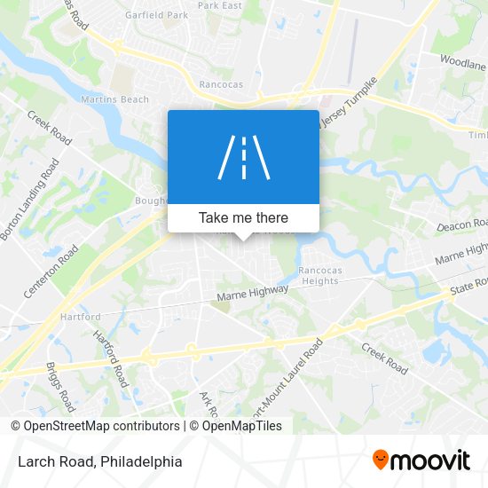 Mapa de Larch Road