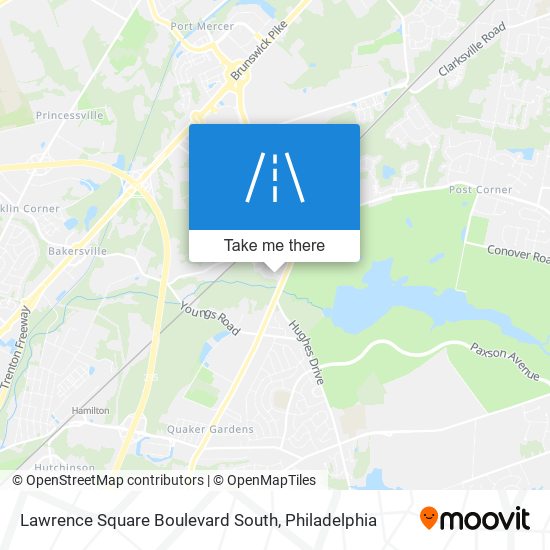 Lawrence Square Boulevard South map