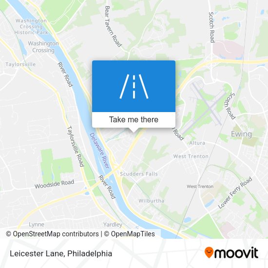 Mapa de Leicester Lane