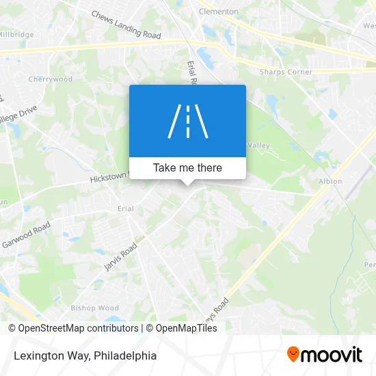 Lexington Way map