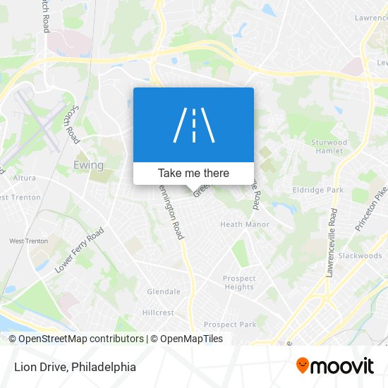 Lion Drive map