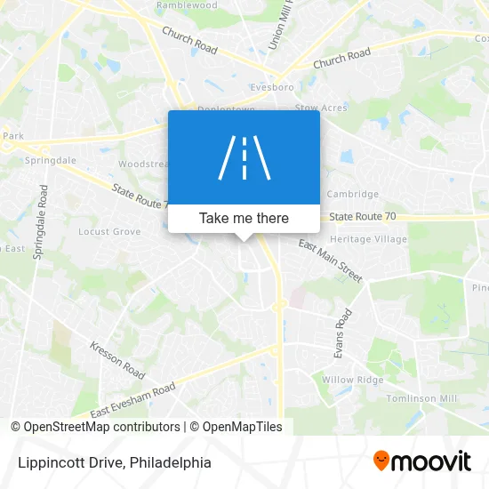 Lippincott Drive map