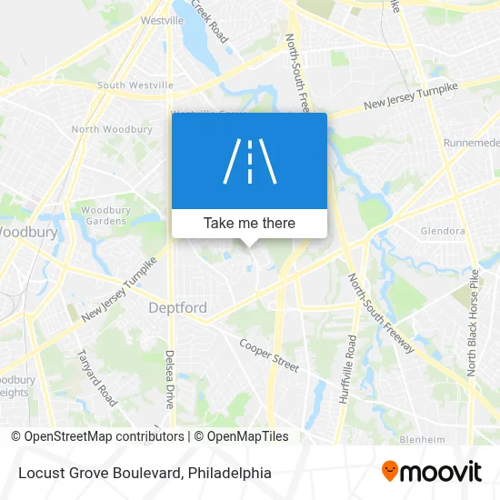 Locust Grove Boulevard map