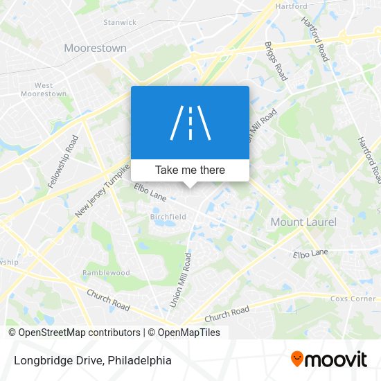 Mapa de Longbridge Drive