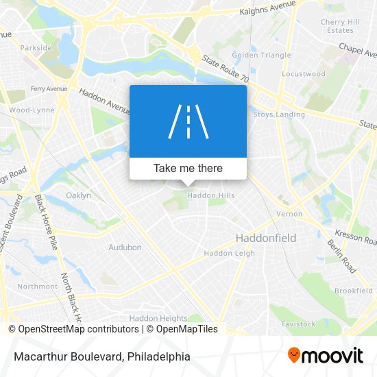 Mapa de Macarthur Boulevard