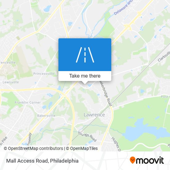 Mall Access Road map