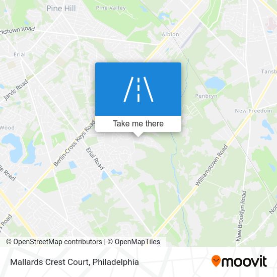 Mallards Crest Court map