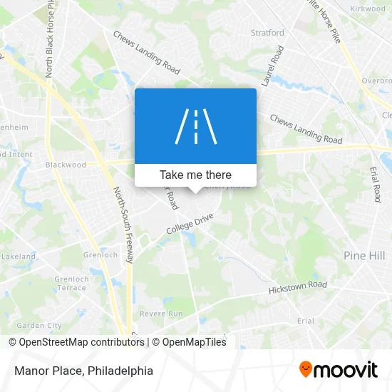 Manor Place map