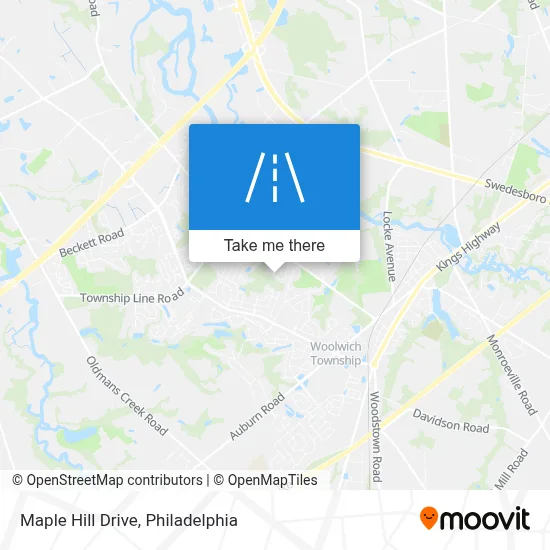 Maple Hill Drive map
