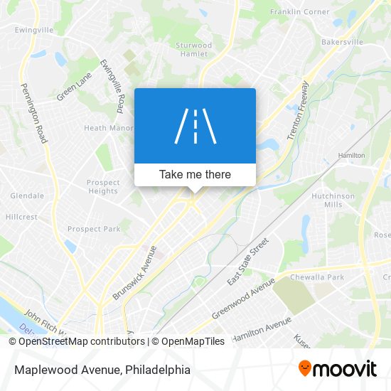 Mapa de Maplewood Avenue