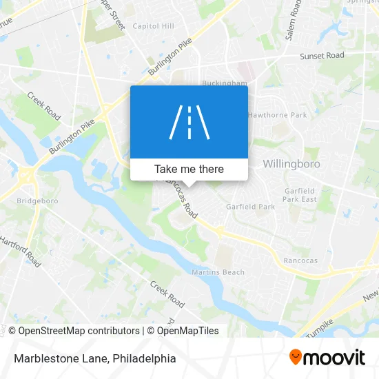 Marblestone Lane map