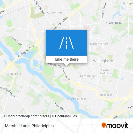 Marshal Lane map