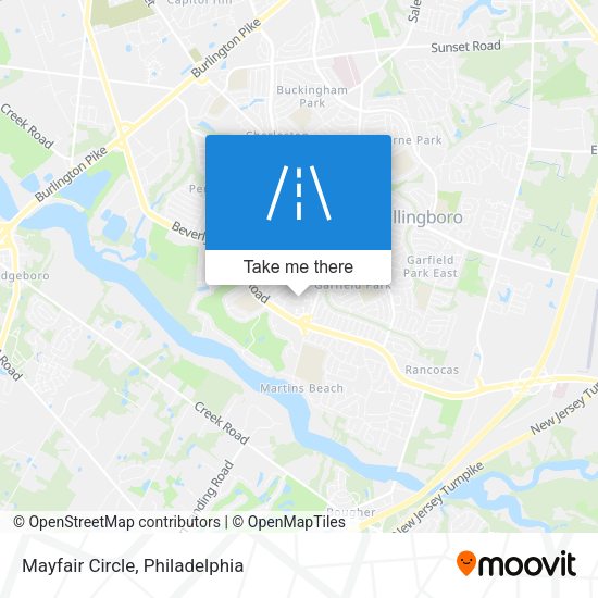 Mapa de Mayfair Circle
