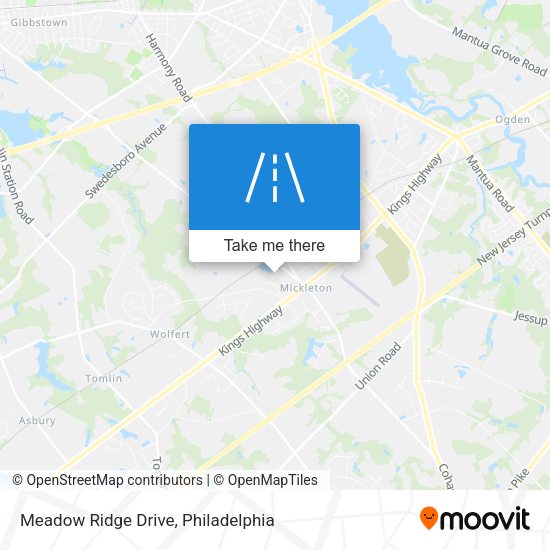 Meadow Ridge Drive map