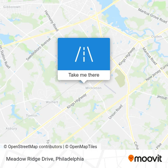 Meadow Ridge Drive map