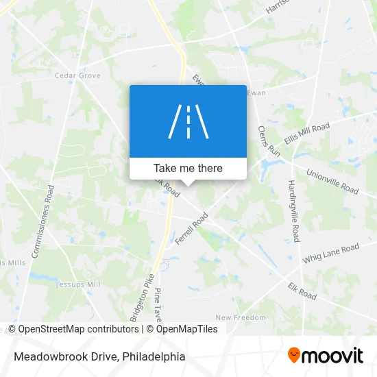 Meadowbrook Drive map