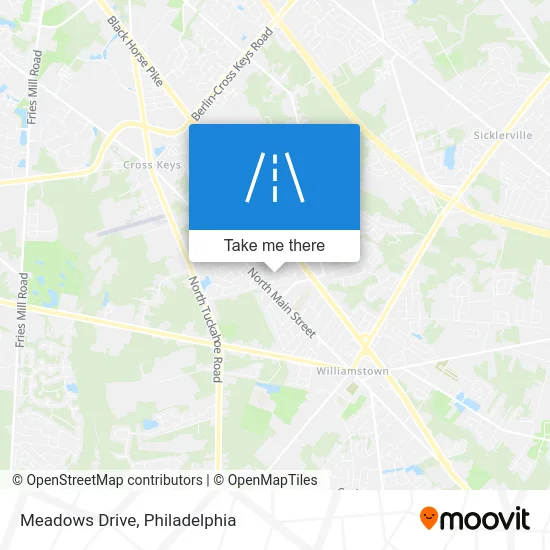 Meadows Drive map