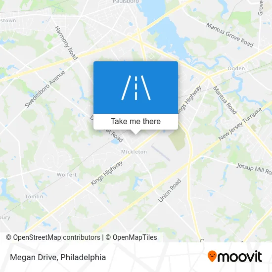 Megan Drive map