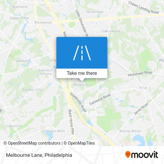 Melbourne Lane map