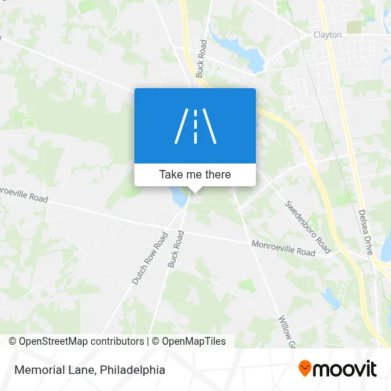 Memorial Lane map