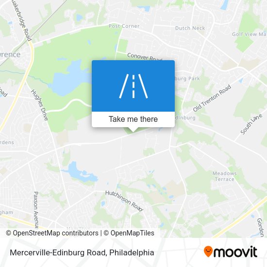 Mercerville-Edinburg Road map