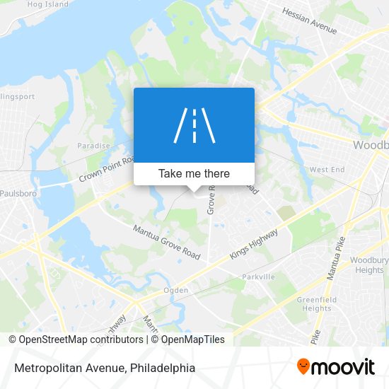 Metropolitan Avenue map