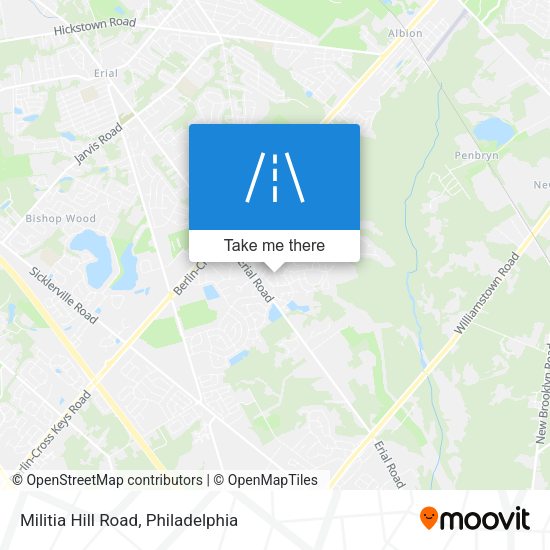 Militia Hill Road map