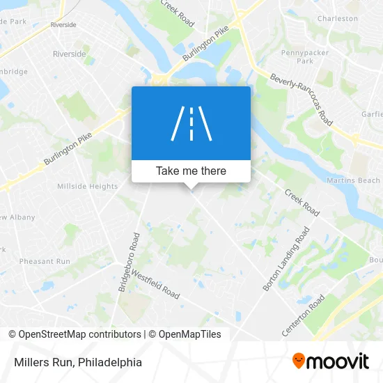 Millers Run map
