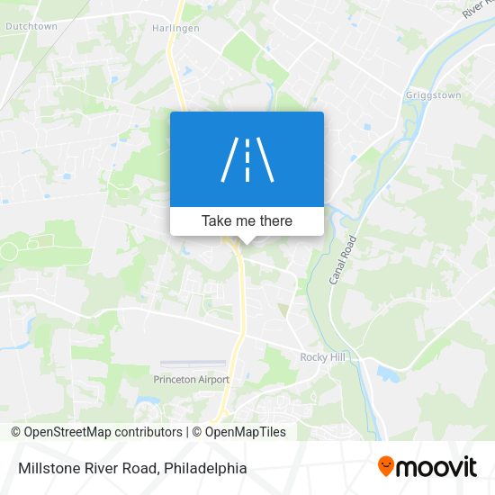Millstone River Road map