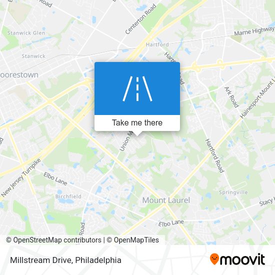 Mapa de Millstream Drive