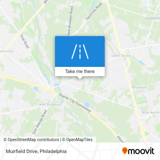 Muirfield Drive map