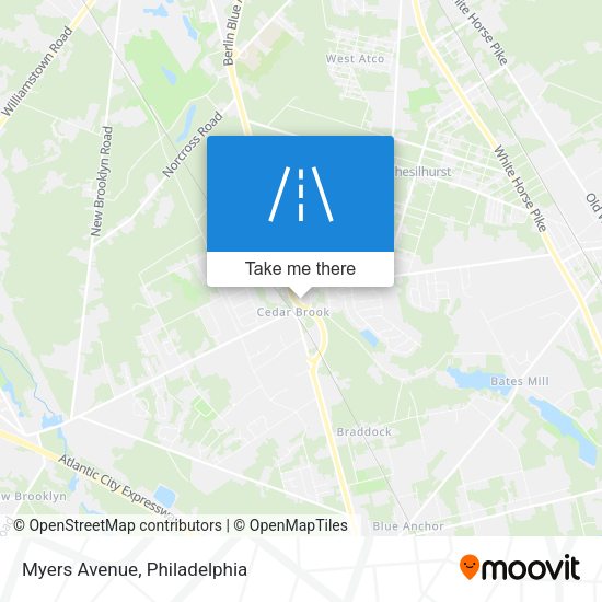Mapa de Myers Avenue