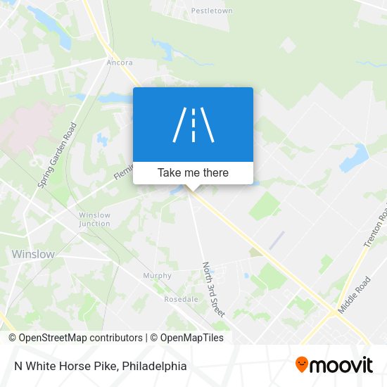 N White Horse Pike map