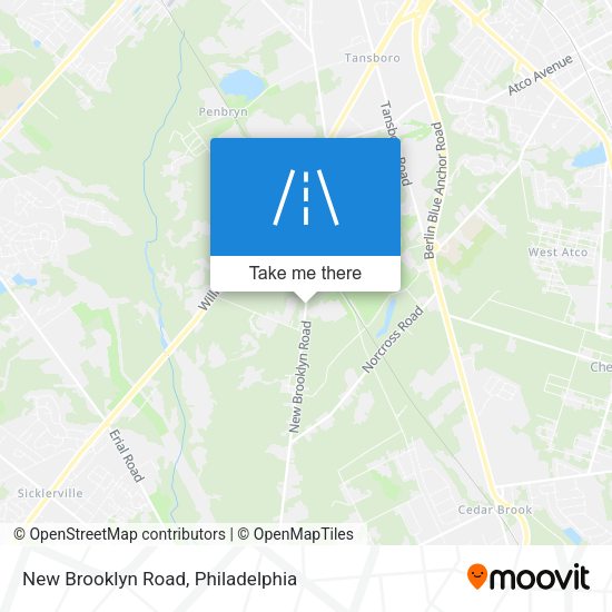 New Brooklyn Road map