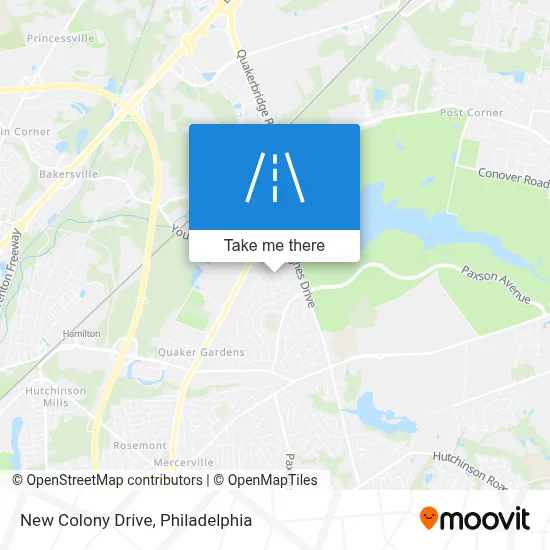 New Colony Drive map