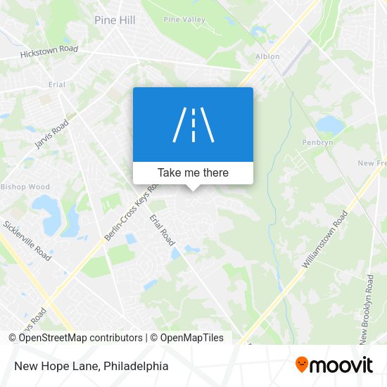 Mapa de New Hope Lane