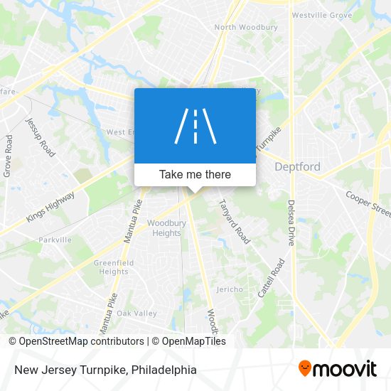 New Jersey Turnpike map