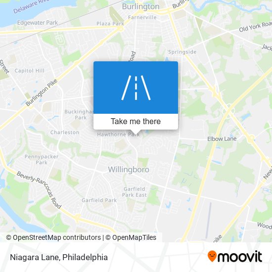 Mapa de Niagara Lane