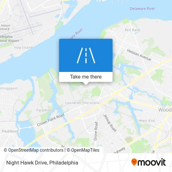 Night Hawk Drive map