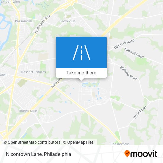 Nixontown Lane map
