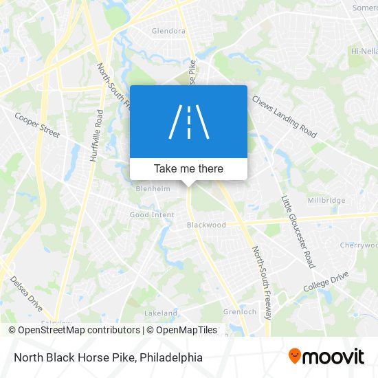 North Black Horse Pike map